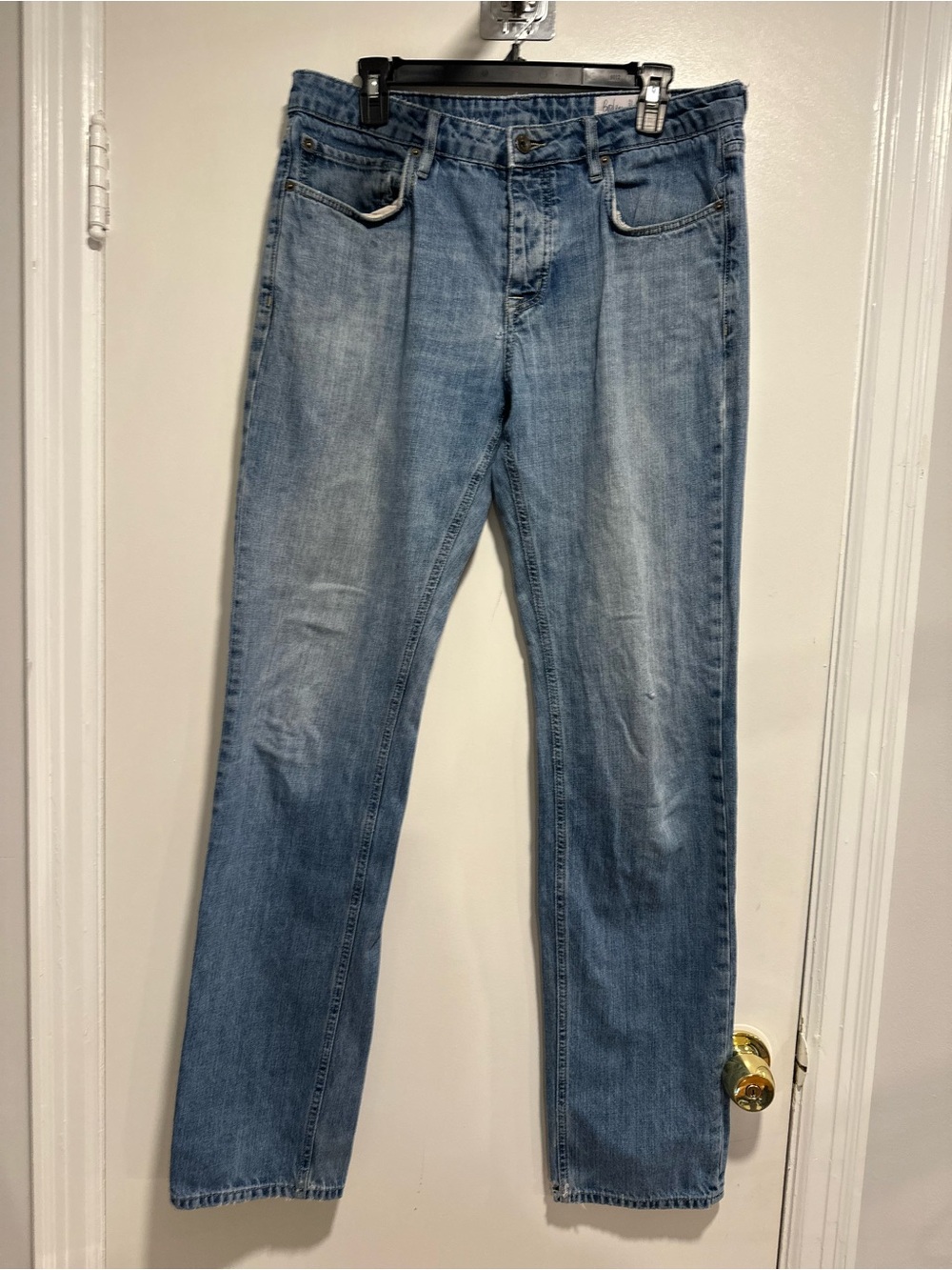 Boden Men’s Sz: 34x36 Regular Fit Straight Leg Light Wash Cotton Jeans 5 Pocket.